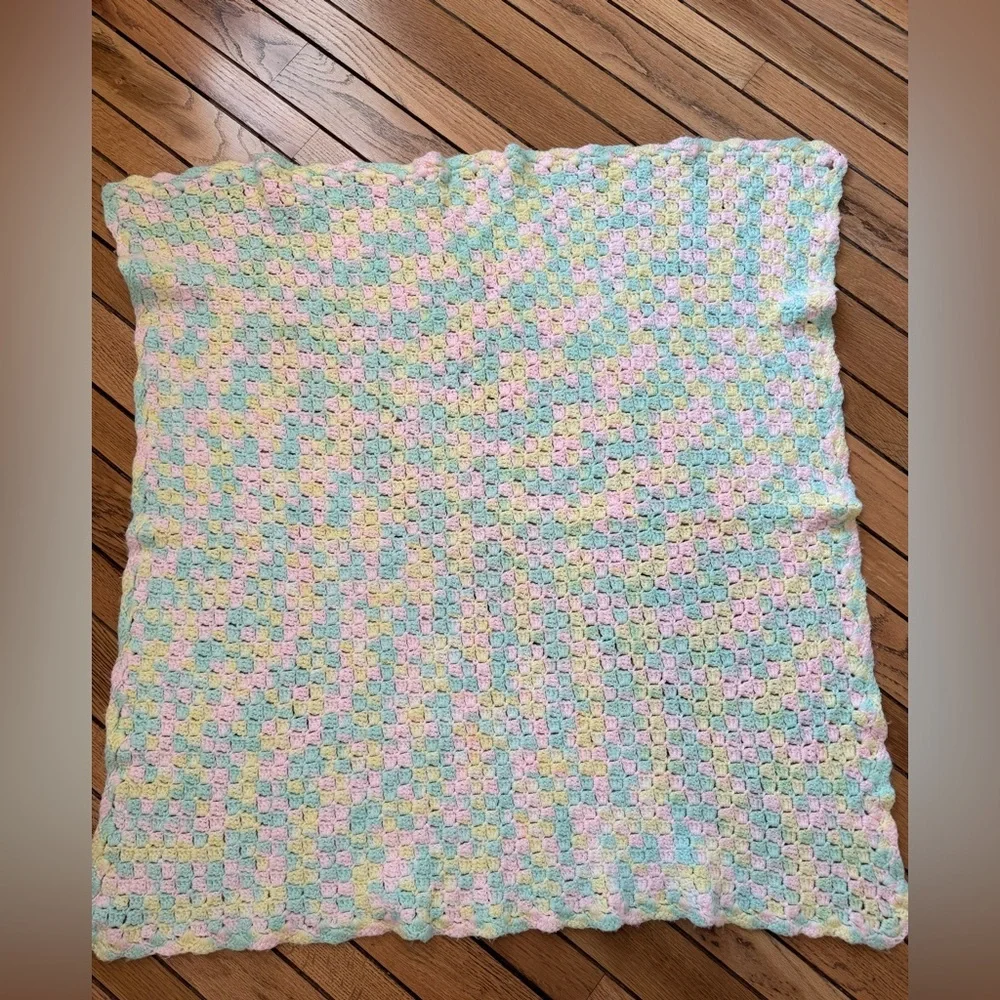 Pastel Crochet Baby Blanket